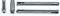 SN-TEC Metallrahmendübel/Metall Rahmendübel/Fensterrahmendübel, Stahl verzinkt, PZ3 Antrieb mit Kappenkopf 10x182mm (100 Stück)