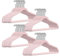 100 Stück hochwertige Samt Kleiderbügel in der Farbe Rosa mit Silber Haken/Anti-Rutsch/von StickandShine