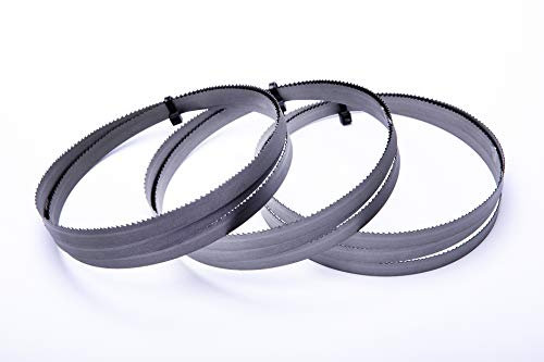 Encut Lot de 3 lames de scie à ruban haute performance - 1638 x 13 x 0,65 mm - 8-12 dents par pouce - Bimétal M42 - Pour Optimum, Holzmann, Epple, Bernardo