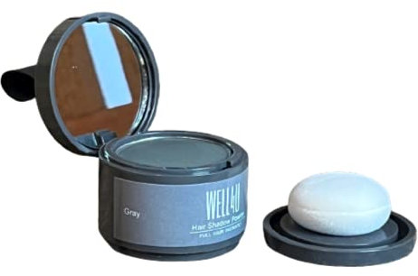 WELL4U - Haar Ansatz Puder - Make-up für Ihre Kopfhaut in 13 Farben - wasserfestes Ansatzpuder für Frau und Mann - gezielter als Kaschierspray, Kaschierstift oder div. Concealer - Hair Line Powder