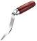 Lseqow Kokosnuss Öffner Messer, Kokosnussdosenöffner, Kokosnussschaber mit Holzgriff, Edelstahl Kokosnussschaber für Küchenhelfer, 22 * 12,5 * 3cm