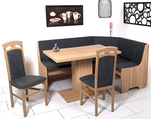 Stolebaenk Baltimore Eckbankgruppe, Holzwerkstoff, Sonoma, ca. L 166 x B 126 x H 84 cm