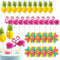 Zasjon Cocktail Party Decorations, 30 Pcs Paper Umbrella Sticks Fruit Toppers Cocktail Toppers Flamingo Sticks Umbrella Topper Pineapple Sticks Cocktail Supplies for Cupcake Drinks Decor