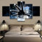 Wondbeau Leinwanddrucke Modulare Wandkunst Wandaufkleber 5 Teiliges Wandbild Druck auf Leinwand Malerei Moderne Abstrakte Poster Mit Rahmen S/75cm×40cm Anime Bleach, Grimmjow Jeagerjaques