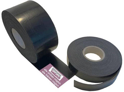 sarian Gummistreifen BIS 10 Meter Länge mit Gewebeeinlage 3-10mm stark, viele Größen und Breiten Gummirollen Industriequalität Hartgummi Vollgummi (LxB 50cm x 15cm, 5mm Stärke)