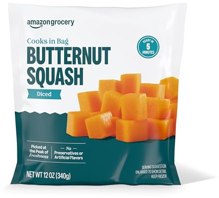 Amazon Grocery, Diced Butternut Squash, 12 oz, Frozen (Previously Amazon Fresh, Packaging May Vary)
