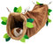 Meerschweinchen-Tunnel-Hängematte – weiches Fleece Ratten-Hängematte Versteck für Hamster, Eichhörnchen, kleine Tiere – Schaukel Haustier Hängematte Haus Habitat Käfig Zubehör zum Spielen Schlafen