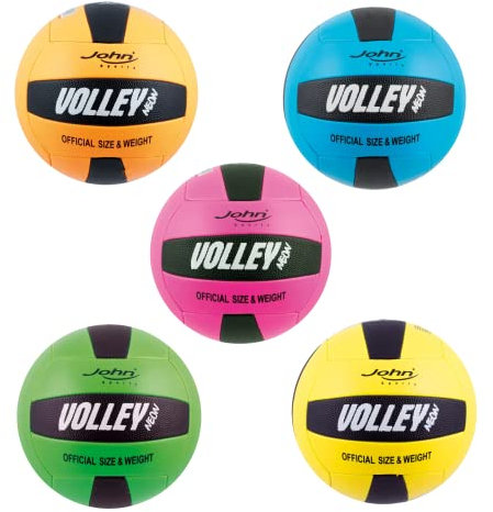 John 52809 Volleyball Neon Grip größe 5 Sortiert (Sortiert | Zufällige Farbe)