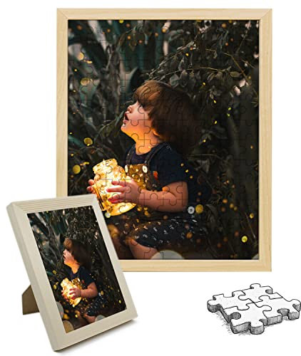 AIFLM Puzzle Cornice Foto Puzzle personalizzati con foto 200/300/500/1000 Pezzi Puzzle personalizzato per bambini adulti Regalo per la Festa della Mamma Compleanno Matrimonio Laurea