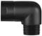 Handbrause Adapter 90 Grad, Winkelstück Für Handbrause Beweglich Duscharmanschluss (90° - Schwarz)