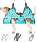 ATESON Dog Grooming Hammock - Pet Harness for Grooming Nail Trimming (S 30lb), Dog Sling for Nail Clipping, Dog Hanging Holder for Cutting Nail with Nail Clippers
