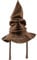 PIUMOJ Zauberer Hut, Harry Sprechender Hut, Magic Sorting Hat für Kinder Erwachsene Halloween Party Supplies Dress-up Cosplay Kostüm Zubehör, Braun, 38 * 38 * 40 cm