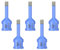 Diamond Tile Drill Bits 8mm 5Pcs Hole Saws with M14 Thread Dry Drilling for Ceramic Porcelain Tile Granite Marble Stone VENJELD