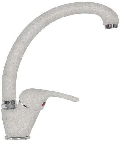 SCHOCK | Miscelatore Omega Alto, Monocomando Canna Conica, Colore New Aluminia, h250mm