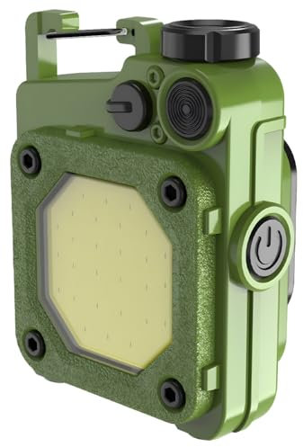 Wixann Rechargeable Torch,500mAh Torches LED Super Bright,1000 Lumens Torches Battery Powered,6 Light Modes Small Torch,Multifunctional Keychain Emergency Mini Torch (Green)