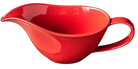 Angoily Porcelain Gravy Boat: Sauce Jug with Handle, Ceramic Gravy Boat Cream Sauce Dip Bowl Milk Jug for Sauce, Salad Dressings, Cream, Milk Broth, Black Pepper