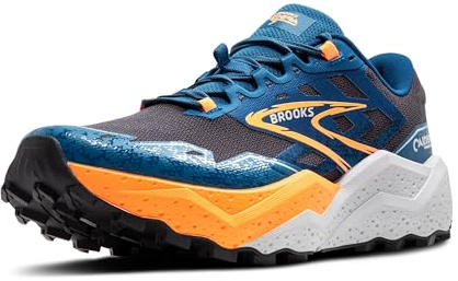 Brooks 1104151D015 Caldera 7 Herren Ebony/Mosaic Blue/Orange EU 44.5