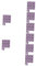 HOMSFOU 80 Stk Simulierte Fliesenaufkleber Spiegeldekoration wasserfeste Mosaikfliese kitchen tiles küchendekoration Schmücken 3D-Tapete Abnehmbare Aufkleber Wandtattoos PVC Violett