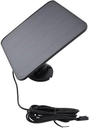 Solarpanel-Ladegerät für Überwachungskameras, Batteriebetriebene Kameras für zu Hause, IP65 Wasserdicht mit 9,8 Fuß Langem Kabel, 360°-Halterung, für Pro 4 Ultra 2-Kameras,