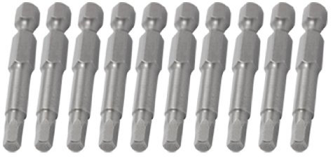 sourcing map 10pcs Magnetic Hexagon Screwdriver Bits H4/4mm Hex Head Drill Bit with 1/4 6.3mm Hex Shank for Power Screwdriver Drill Impact Driver