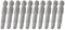 sourcing map 10pcs Magnetic Hexagon Screwdriver Bits H4/4mm Hex Head Drill Bit with 1/4 6.3mm Hex Shank for Power Screwdriver Drill Impact Driver