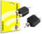 ACTECOM Adaptador de sonido 1 RCA macho a 2 RCA hembra Y Splitter AV Audio Adaptador