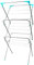 Trendi 3 Tier Clothes Airer, Clothes Rack Drying Indoor and Outdoor Laundry Rack with Non Slip Feet and Corner Spaces for Hangers, Flat Foldable for Space Saving
