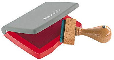 Pelikan Stempelkissen Typ Nr. 2, für Gummi- und Polymerstempel, versch. Größen rot 50x70 mm