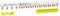Schneider Electric - Resi9 - peigne monobloc - 3P+N - 63A - 13 modules - cache dents 5M - R9PXH413