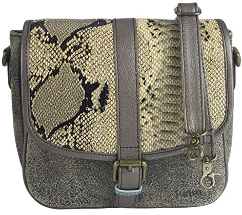 Sunsa Damen Umhängetasche. Kleine Ledertasche aus Lederreste. Modische Tasche. Damentasche als Crossover bag. Leder Trachtentasche für Sie die beste Geschenk