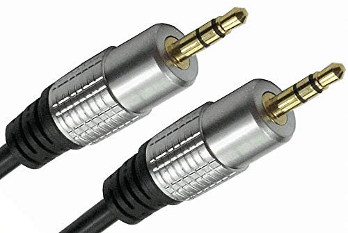 World of Data 20m Stereo Jack Audio Cable M/M Oxygen Free Copper Cores Gold TRS Professional