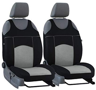 Sitzbezüge vorne Tuning 100 universelle Größe geeignet für Dacia Logan MCV GRAU