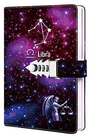 ZXHQ Carnet de Notes Carnet Secret fille Journal intime avec code pour Adulte garçon femmes, en PU Cuir Bloc-notes Pour Bureau, Cartes Porte-stylo, Taille 215x150mm