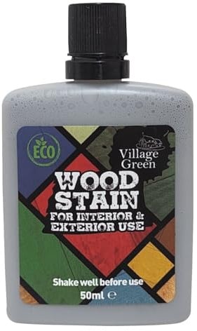Village Green Ready to Use Wood Stain - Water Based, Eco Friendly, Premium Quality (Pale Rose, 50ml)