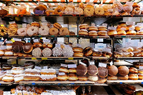 toynk Donut Shop Bäckerei Puzzle für Erwachsene und Kinder | 1000 Teile Puzzle