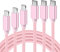 Quntis USB C to Lightning Cable MFi Certified 3 Pack 1+2+3M Fast Charging Syncing Cord Compatible with iPhone 11 12 13 14 Pro Max Xs XR X 8 Plus iPad Supports Power Delivery with Type C PD Charger