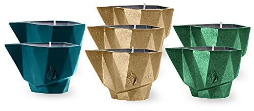 Candellana Nachfüllset, Sieben Stück, 1280g, europäisches Wachs, natürlicher Baumwolldocht, Anti-Moskito, recycelbar