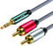 3.5 mm to 2 RCA Adapter Cable 10M,J•LONG 3.5mm Male to 2 RCA Male Aux Audio Cable Cord 3.5mm Stereo Jack to 2RCA Plugs Connector for Speakers, MP3 Player, Smartphone, Tablet, Laptop and More (10M)