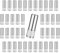 HLIWS Perni per Mensole,Perno di Supporto Per Mobili,Perni di Supporto per Mensole in Metallo,48 Pezzi 20*6mm,argento,per Armadi Vetrine Scaffalature