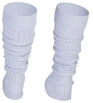 Ateena Stulpen Damen aus Baumwolle, Warm und Bequem Beinlinge, Sportgeschenk, Beinwärmer fur Damen, Beinstulpen in Einheitsgröße Beige