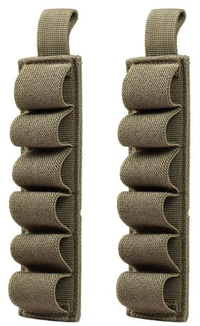 MiOYOOW 2PCS Shell Holder, Custodia per Munizioni Portatile per cartucce per Fucili da Caccia per 6 Colpi