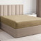 Spannbettlaken 90x200 cm – 30 cm Steghöhe – Aus weicher, gebürsteter Polyester-Mikrofaser – Spannbetttuch passend für Matratzen bis 30 cm Höhe – OEKO-TEX Zertifiziert – Beige, Einzelpackung