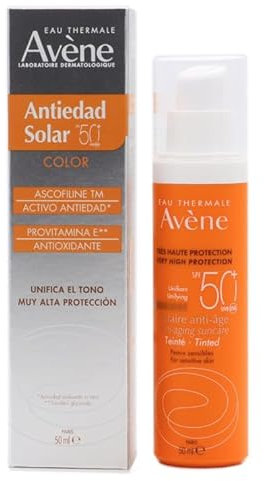 SOLAR antiedad con color SPF50+ 50 ml