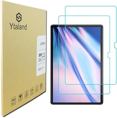 Ytaland Schutzfolie für Panzerglas für Blackview Tab 7 Pro/Tab 7 (10,1 Zoll), 2 Stück 9H Härte Displayschutz, Anti-Kratzen, Anti-Bläschen, HD Clear Panzerfolie Displayschutzfolie Panzer Schutz Glas