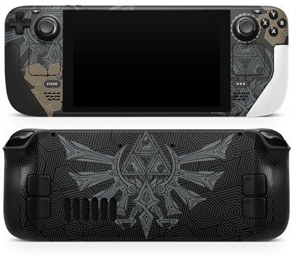 Generic Skin Kompatibel Mit Steam Deck - Legend Limited Edition Black Gold Oriental, Custom Wrap für LCD und OLED Cover, 3M Vinyl Aufkleber