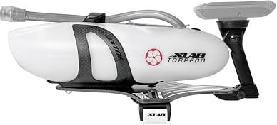 XLAB Torpedo Versa 500 Airflow Carbon Fiber Front Hydration System (Clear Bottle with Matte Black Cage)