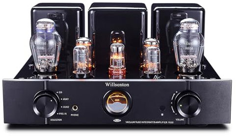 Willsenton R300 Plus Amplificatore valvolare 300 Bx2 amplificatore integrato classe A amplificatore di potenza amplificatore per cuffie tutto in uno (nero)
