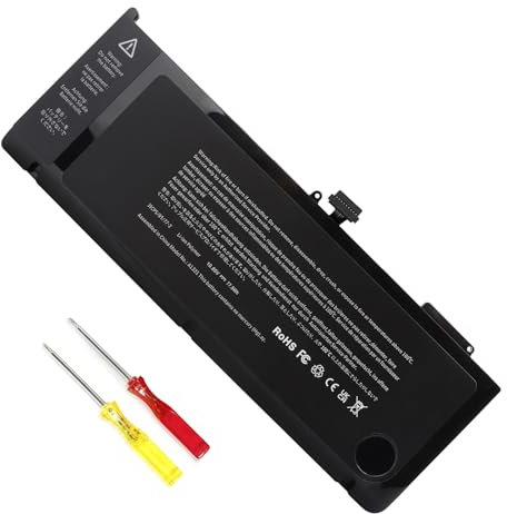 Glaxcidy A1321 A1286 Laptop Akku für MacBook Pro 15 Zoll (Mid 2009, Mid 2010), Ersatz für MC371LL/A MC118LL/A MB985LL/A MB986LL/A MB986J/A, 661-5476 10.85 V/77.5 Wh