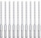 hsawbit 10PCS Masonry Drill Bits Set with SDS Plus Shank, 5mm x 160mm Hammer Drill Masonry Drills Tungsten Carbide Tip for Concrete, Brick, Cement Walls, Stone