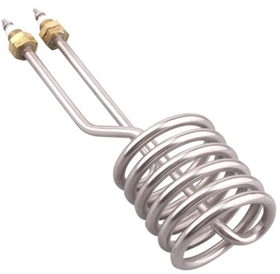 MTMXALBBR 220v Tubular Heating Element for Coffee Cup Electric Immersion Heater with M14 Screw 2.5kw Coil Heater Pipe for Electric Kettle Leisurely